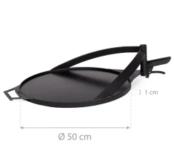 CookKing Grillplatte Bandito & Montana schwarz Stahl B/T: ca. 50x50 cm