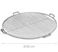 CookKing Grillrost 80 silber Edelstahl B/T: ca. 80x80 cm