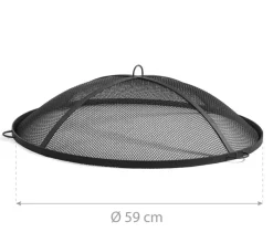 CookKing Grill 59 schwarz Stahl B/T: ca. 59x59 cm