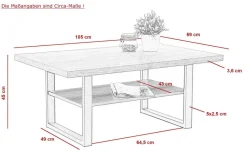 Couchtisch Anton Eiche Artisan Nachbildung B/H/T: ca. 105x45x69 cm