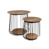 Couchtisch Arkali, 2er-Set Eiche Artisan Nachbildung H/D: ca. 50x50 cm