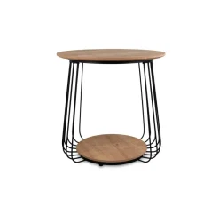 Couchtisch Arkali, 2er-Set Eiche Artisan Nachbildung H/D: ca. 50x50 cm
