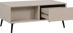 Couchtisch Arona sand schwarz B/H/T: ca. 94x40x55 cm