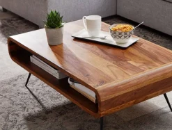 Couchtisch braun B/H/T: ca. 55x30x90 cm