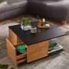 Couchtisch braun B/H/T: ca. 70x36x70 cm