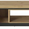 Couchtisch Eiche Artisan Nachbildung schwarz B/H/T: ca. 110x44x60 cm
