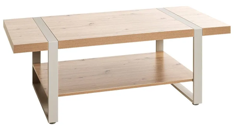 Couchtisch Eiche hell Nachbildung Kaschmir B/H/T: ca. 120x45x60 cm