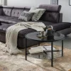 Couchtisch Granada V glasklar schwarz lackiert B/H/T: ca. 75x45x75 cm