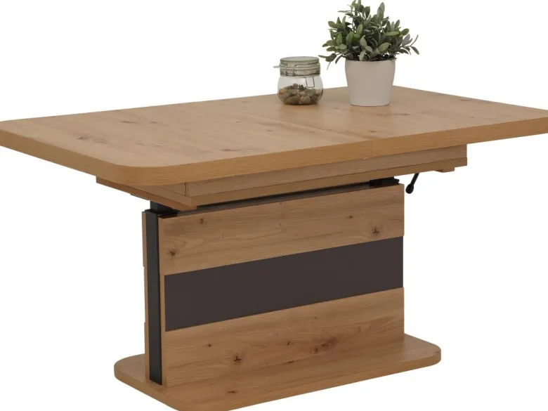 Couchtisch Gustav Eiche Artisan anthrazit Nachbildung B/H/T: ca. 110x58x70 cm
