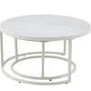 Couchtisch Ille beige Marmoroptik B/H: ca. 80x41 cm
