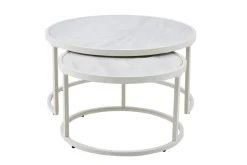 Couchtisch Ille beige Marmoroptik B/H: ca. 80x41 cm