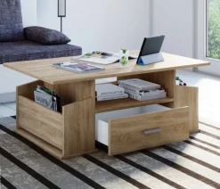 Couchtisch Junata Eiche Sonoma Nachbildung B/H/T: ca. 110x44x52 cm