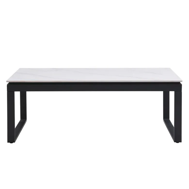 Couchtisch Klara weiß Marmor Optik B/H/T: ca. 120x45x60 cm
