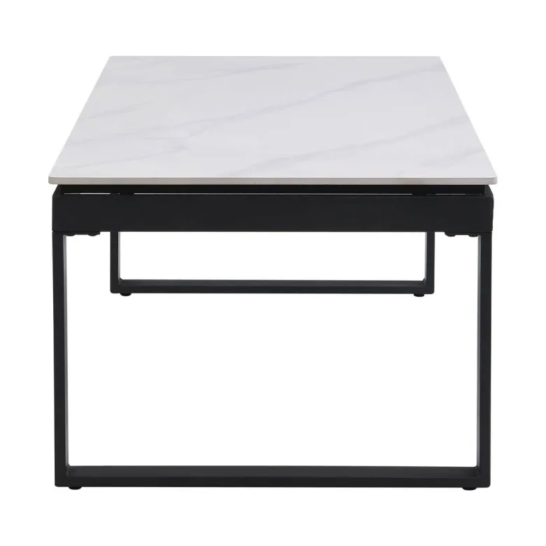 Couchtisch Klara weiß Marmor Optik B/H/T: ca. 120x45x60 cm
