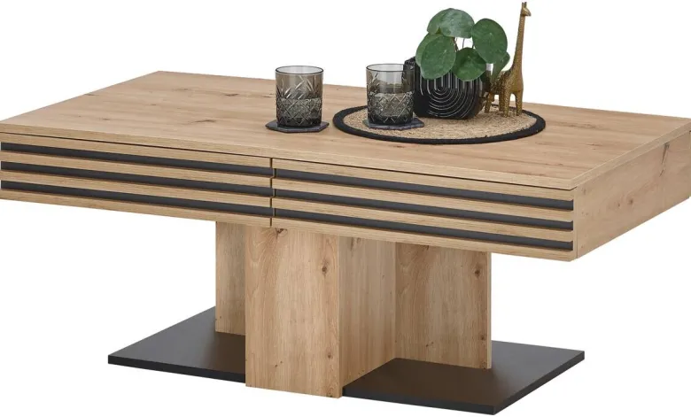 Couchtisch Luara Eiche Artisan Nachbildung B/H/T: ca. 110x44x60 cm