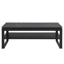 Couchtisch Mia schwarz Keramik Optik B/H/T: ca. 120x45x60 cm