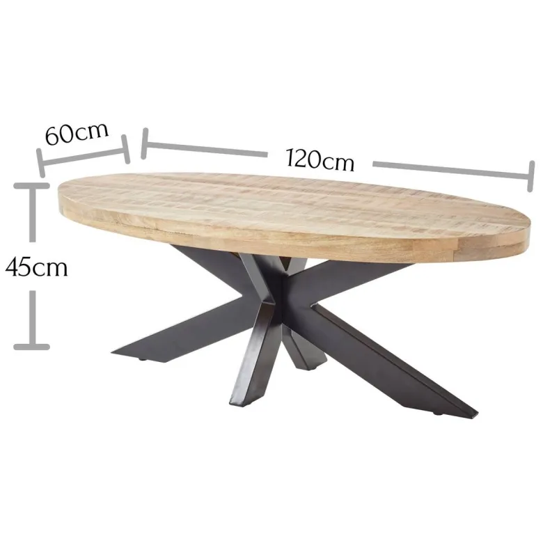 Couchtisch natur B/H/T: ca. 120x45x60 cm