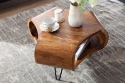 Couchtisch natur schwarz B/H/T: ca. 55x38x55 cm