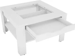 Couchtisch RALPH weiß B/H/T: ca. 67x43x67 cm