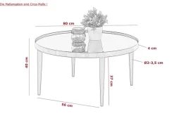 Couchtisch Ronda schwarz H/D: ca. 40x80 cm