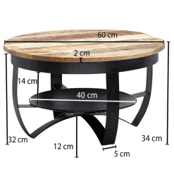 Couchtisch schwarz B/H/T: ca. 0x34x0 cm
