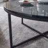 Couchtisch schwarz Marmor Optik schwarz B/H/T: ca. 80x35x80 cm