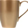 CreaTable Kaffeebecherset Golden Days gold Steinzeug 2 tlg.