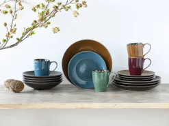 CreaTable Kombiservice Marrakesch multicolor Steinzeug 16 tlg.