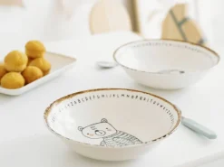 CreaTable Mehrzweckschalen Freunde des Waldes braun Steinzeug D: ca. 18,6 cm