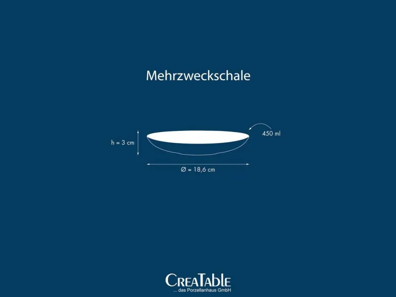 CreaTable Mehrzweckschalen Freunde des Waldes braun Steinzeug D: ca. 18,6 cm
