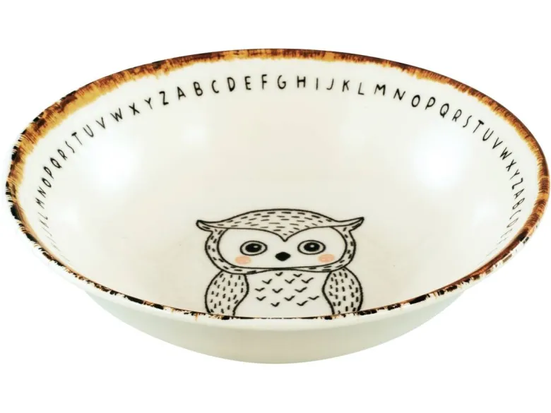 CreaTable Mehrzweckschalen Freunde des Waldes braun Steinzeug D: ca. 18,6 cm