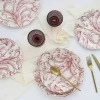 CreaTable Tafelservice Venecia rot Steingut 18 tlg.