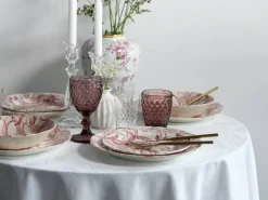 CreaTable Tafelservice Venecia rot Steingut 18 tlg.