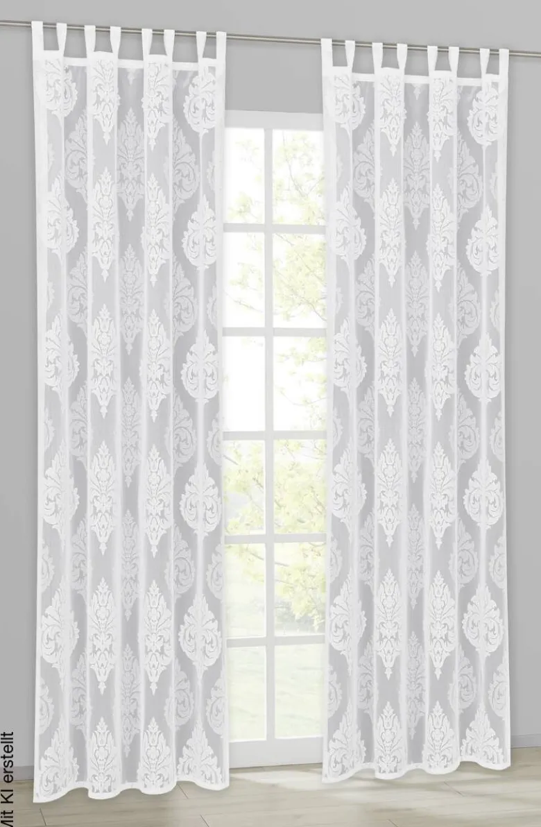 creative lifestyle Kombivorhang Cassandra weiß B/L: ca. 145x245 cm