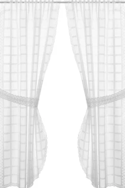 creative lifestyle Landhausgardine Tirol weiß B/L: ca. 90x160 cm