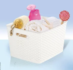 Curver Aufbewahrungskorb creme B/H/L: ca. 29,5x22x33,5 cm