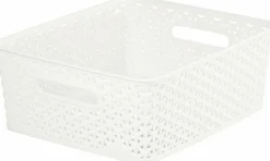 Curver Aufbewahrungskorb creme B/H/L: ca. 35,4x13,3x29,6 cm