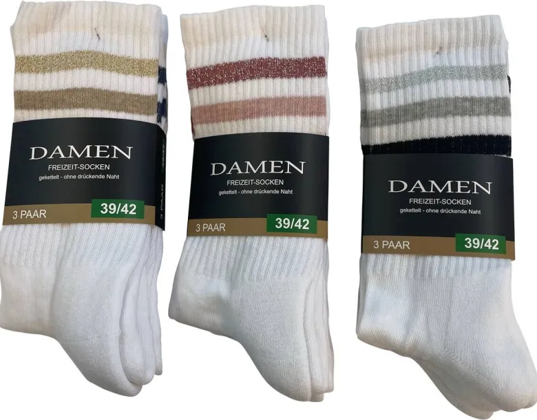 Damen-Socken sortiert 1 Packstücke Größe 39-42