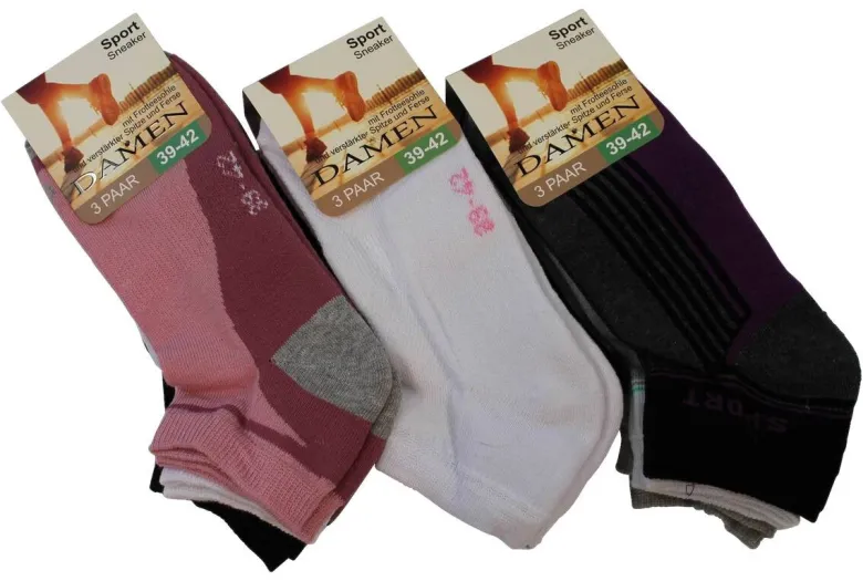 Damen-Socken sortiert 1 Packstücke Größe 39-42
