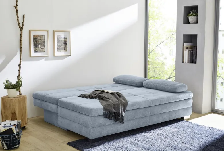 Dauerschlafsofa aqua Polyester B/H/T: ca. 203x85x106 cm