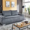 Dauerschlafsofa Lenon grau Microfaser B/H/T: ca. 207x94x90 cm