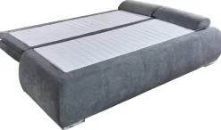 Dauerschlafsofa Lenon grau Microfaser B/H/T: ca. 207x94x90 cm