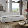 Dauerschlafsofa Lenon natur Microfaser B/H/T: ca. 207x94x90 cm