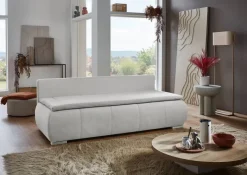 Dauerschlafsofa Lenon natur Microfaser B/H/T: ca. 207x94x90 cm