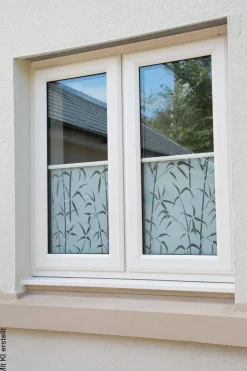 d-c-fix Fensterfolie Bamboo weiß transparent B/L: ca. 45x150 cm