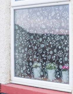 d-c-fix Fensterfolie Tord Tord weiß transparent B/L: ca. 45x150 cm