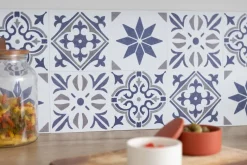 d-c-fix Wandfliese selbstklebend blau B/L: ca. 15,25x15,25 cm