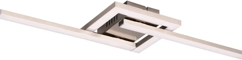 Deckenleuchte nickel Metall B/H/T: ca. 55x5x16 cm