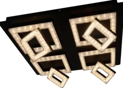 Deckenleuchte Timo schwarz Metall Acryl D: ca. 44 cm