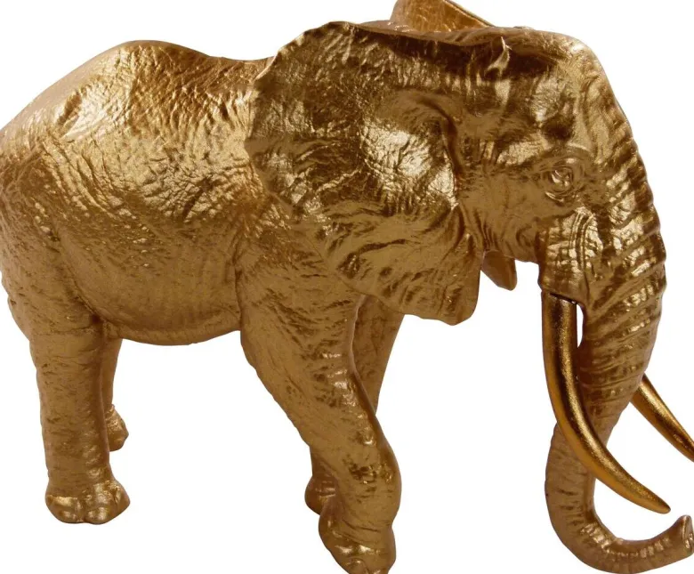 Deko-Figur gold Polyresin B/H: ca. 14,5x18 cm